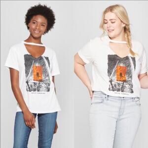 Justin Timberlake Cut-Out Neck T-Shirt